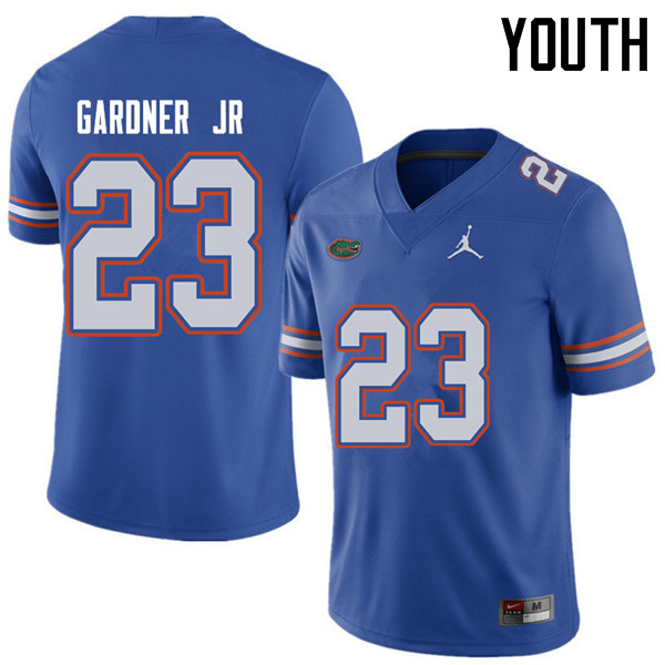 Jordan Brand Youth #23 Chauncey Gardner Jr. Florida Gators College Football Jerseys Sale-Royal - Click Image to Close